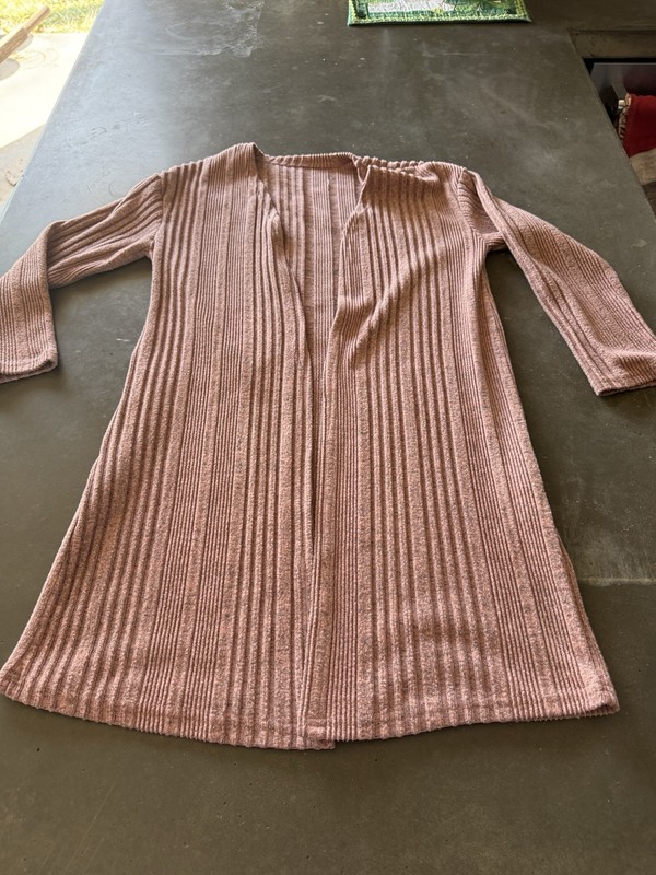 Girls Size 8 years Mauve Cardigan  by SHEIN Long