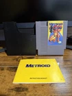 Metroid Yellow Label Variant Nintendo NES Cartridge & Sleeve Authentic & Tested