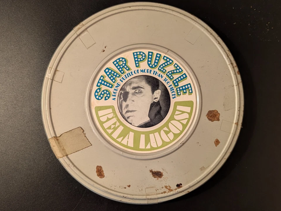 BELA LUGOSI como CONDE DRACULA STAR PUZZLE, 300 piezas con hojalata coleccionable vintage Foto 3 de 4