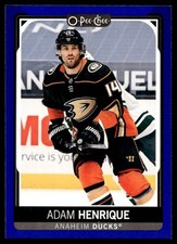 2021 O-Pee-Chee Blue Border Hockey Adam Henrique 212 Anaheim Ducks