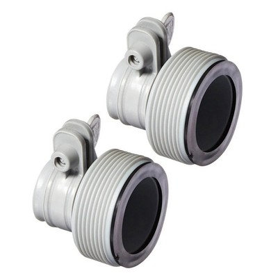 Intex Hose Conversion Adapter B Kit (Pair) Replacement Part 1 Pack, Gray