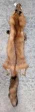 Tanned Eastern RED Fox pelt~Nice Fur No 2 Pelt~ Cabin Craft~Soft Hide