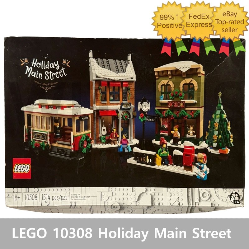 LEGO 10308 Holiday Main Street 1514pcs/ Brand New Sealed Package=