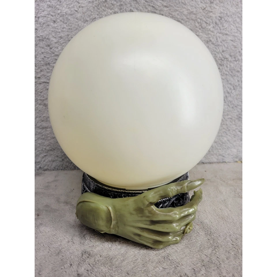 Bola de cristal bruja LED orbe utilería de Halloween con sonido y luces adivino Foto 3 de 4