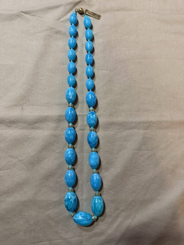 Vintage Essex Of Canada Beaded Necklace- Marked