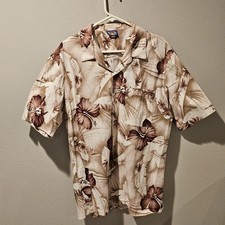 Vintage Hawaii Blues Mens XL Button Down Hawaiian Shirt Made In USA