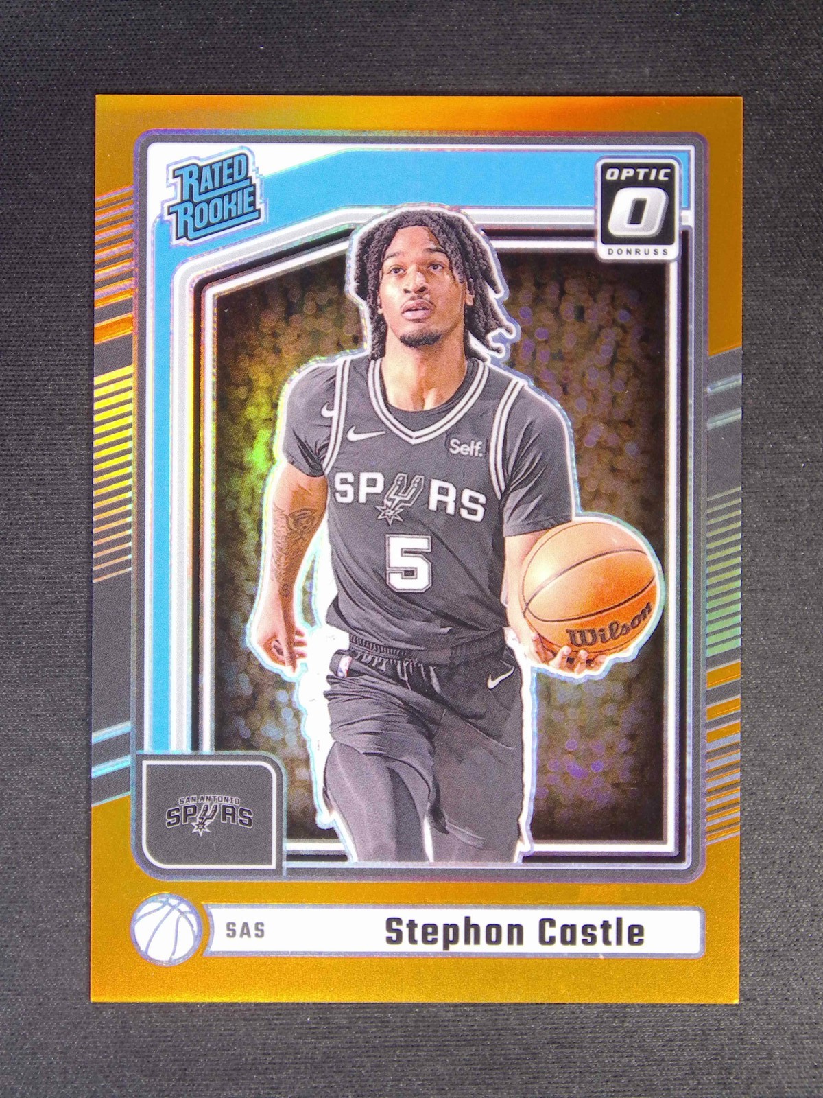 2024-25 Panini Donruss Optic Stephon Castle #244 Rated Rookie Preview Orange /75