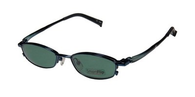 NEW SMARTFLIP 413 EYEGLASS FRAME SMDNT UNISEX OVAL SOUTH KOREA BLUE 50-18-140