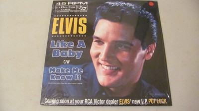 Elvis single still sealed - 47-8025 Like a baby / make me know it --mint
