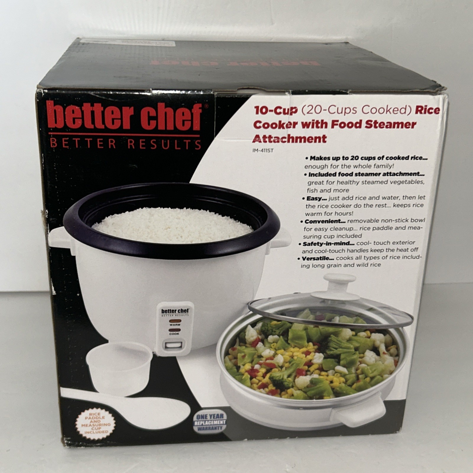 And Food Steamer White Nob