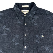 Campia Moda Men's Hawaiian Shirt VTG Palm Tree 100 Rayon Camp Large Resortwear