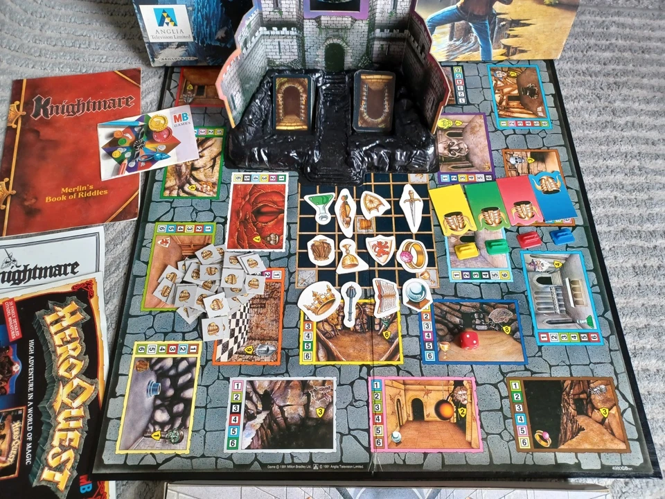 Vintage Knightmare Board Game MB 1991 Fantasy Magic Complete - Image 3 of 4