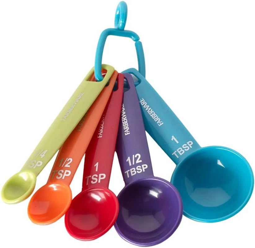 Farberware Color 9-Piece Plastic Measuring Cups and Spoons Set - Image 2 of 4