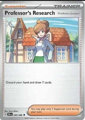 Professor's Research 085/086 - Black Bolt Reverse Holo - NM