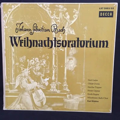 LP-BOX J. S.Bach Weihnachtsoratorium, Karl Richter HARDCOVER BOX + BOOKLET