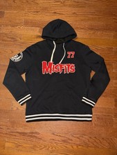 Misfits Legacy Skulls 77 Hoodie Mens L Black Grunge Pullover Band Long Sleeve