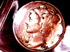 1925  SILVER MERCURY DIME - GRADES "FINE"