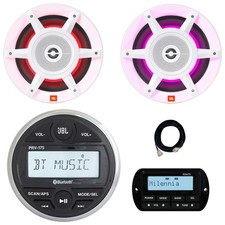 JBL PRV-175 Gauge Style Receiver, Remote, Extension, 2x 8" 500W 3-Way Speakers