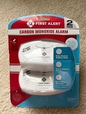 First Alert Carbon Monoxide Alarm 2 Pack New Sealed