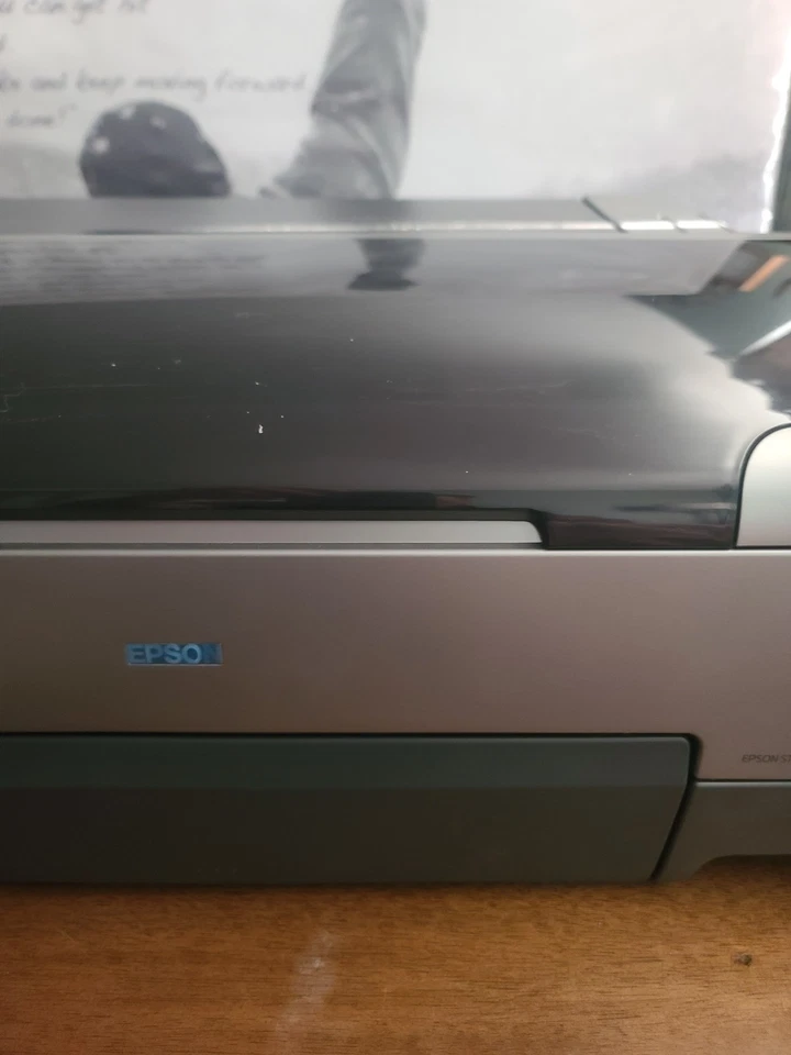 Epson Stylus Photo Printer R1800 Wide Format Inkjet Powers On (Read)  - Image 3 of 4
