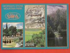 Georgia's Stone Mountain Park Post Card  -  4" x 6"  (L3)