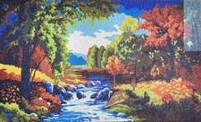 Needlepoint Painted Canvas Gobelin 11563 20"x24" Collection D'Art