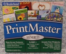 Software PC Print Master Silver 15 2002 NEW SEALED Jewel