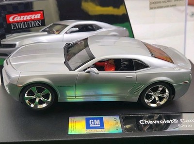 Carrera Evolution 1/32 Scale Slot Car 2007 Chevrolet Camaro Silver #27213 NEW!!
