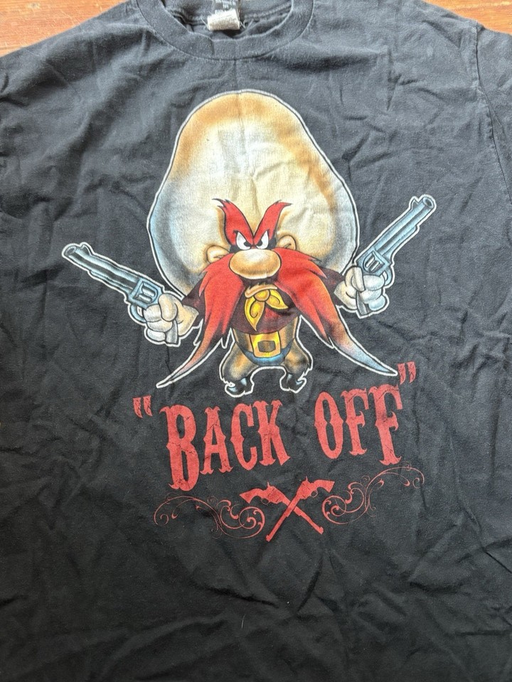 Vintage Yosemite Sam Hippie T Shirt Size XL Black Looney Tunes Men’s ...
