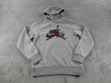 Nike Jordan Hoodie Youth Extra Large Gray Jumpman Nike Air Pullover Fleece