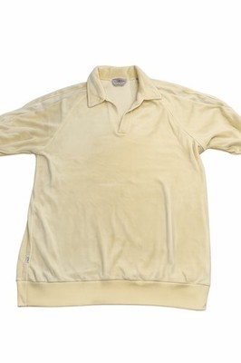 Vintage Levi's Strauss Mens Large Terry Polo Short Sleeve T Shirt Yellow