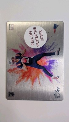 2024 Panini One Color Blast #CB-DME Drake Maye Rookie RC Case Hit Sealed Metal