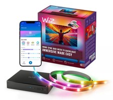 WiZ HDMI Sync Box TV-Beleuchtung 75-85 Zoll HDMI 2.0 integriertes Mikrofon NEU