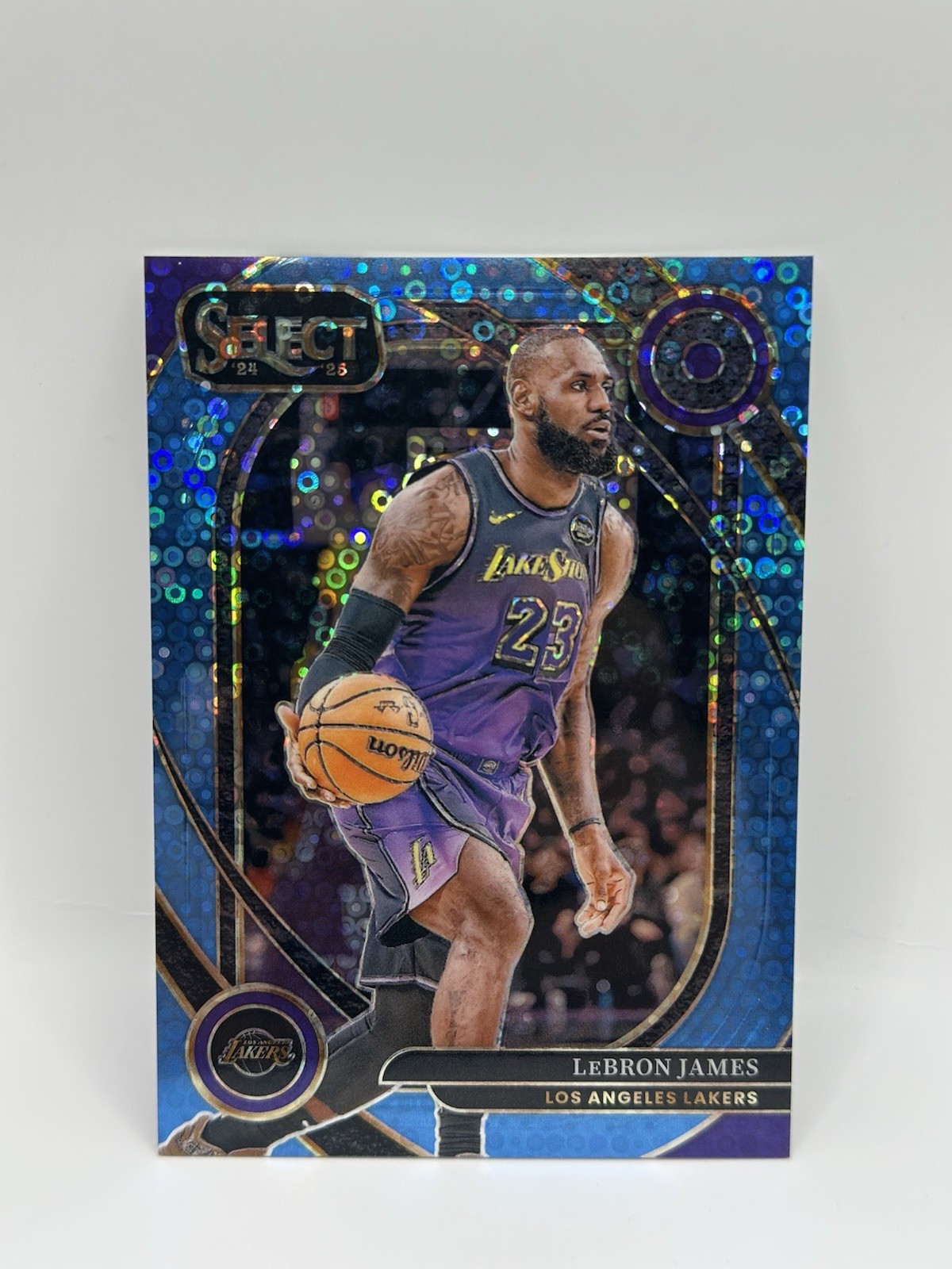 2024-25 Panini Select Courtside LeBron James #241 Light Blue Disco Prizm 01/99