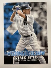 2022 Topps Series 1 - Derek Jeter - Blue Welcome to the Show Insert YANKEES