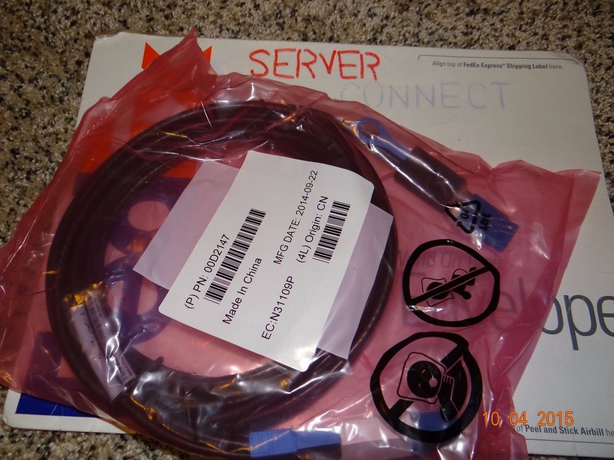 new in Bag --- 00D2147 / 00D2148 IBM 3M SAS 4X EU CABLE 00Y2463 | eBay