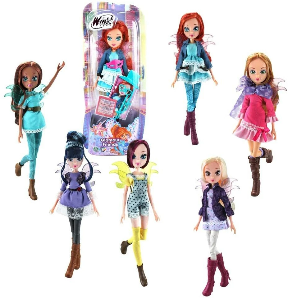 WINX GLAMOUR FRIENDS Personaggi Assortiti BAMBOLE 27cm da Giochi Preziosi