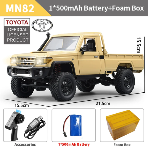 Remote Control Truck 1:12 RC Car With Lights 4WD Off Road 2.4G Upgraded Pickup - Picture 9 of 15