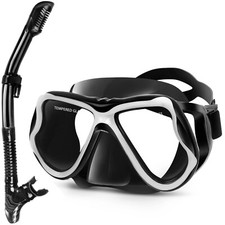 Greatever Dry Snorkel Adult Set Panoramic Wide View