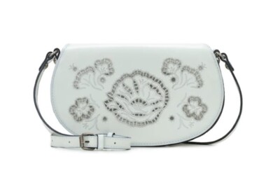 New Patricia Nash Woman's Lydie French Lace Crossbody Bag White