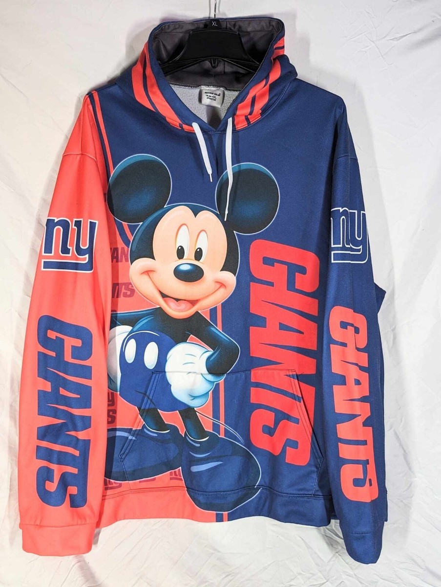 Zootop Bear Hoodie New York Giants Football With Mickey