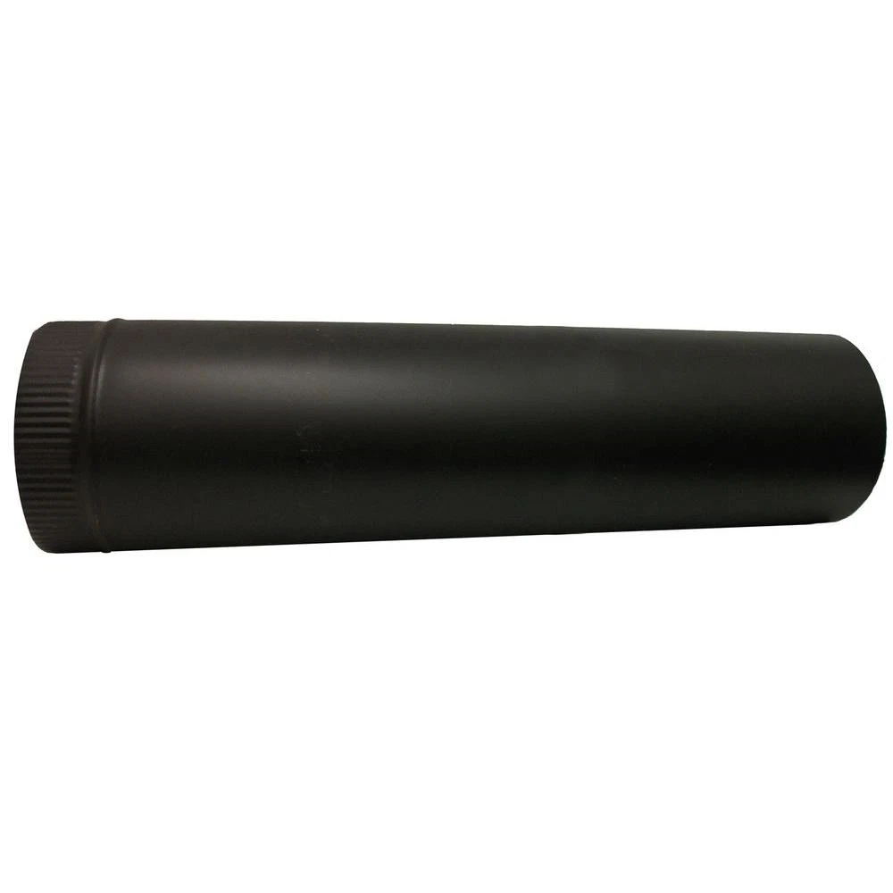 6 Inch Black Stove Pipe Snap-Lock Design Single Wall Steel 24-Gauge New |  eBay