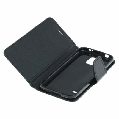 Book Case Fancy Etui Handytasche Tasche Hülle f. Samsung SM-G900F / G900F (Schwa