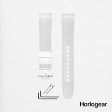 CLEAR Rubber Watch Strap Band for Blancpain X Swatch (Scuba Fifty Fathoms) 22mm