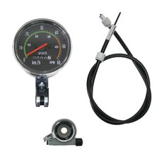 Vintage Style Bicycle Bike Speedometer Analog Mechanical Odometer With Hardware