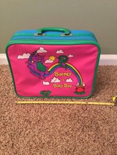 Vintage 1993 Lyons Group Barney Baby Bop Kids Suitcase