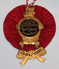 vintage German carnival orden medal Berlins Prinzenpaar 1984/1985
