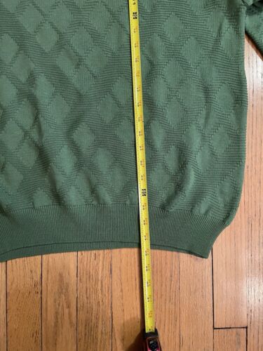 Monte Carlo Tennis Knit Sweater Green NEW SIZE 46 Magna Wool - Picture 3 of 6