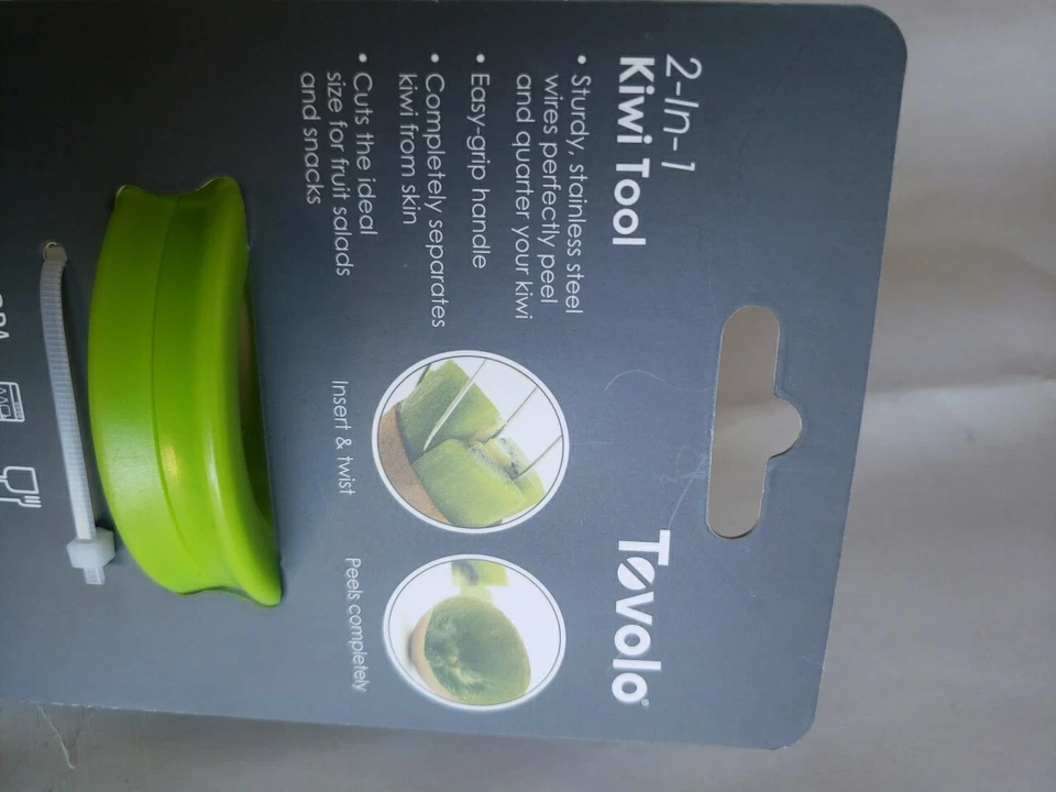 Tovolo 2 em 1, Ferramenta Kiwi Fácil de Agarrar, 1 EA, Verde - Imagem 3 de 4