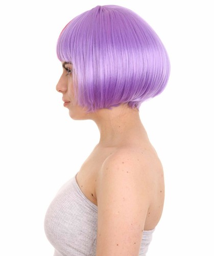 Adult Women Two Tone Bob Wig | Red and Purple Cosplay Wig HW-3265 - Bild 2 von 8